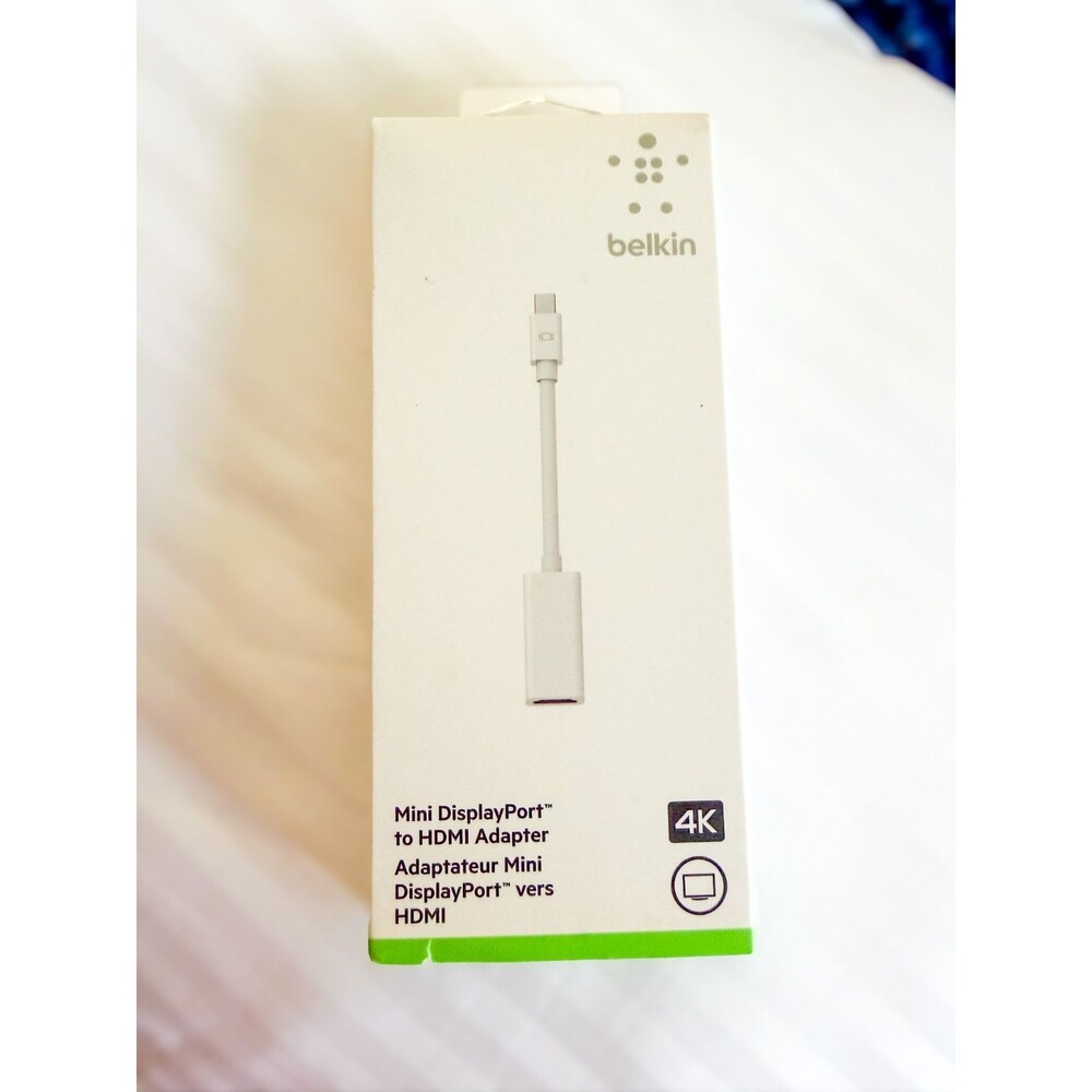 Belkin 4K Mini DisplayPort to HDMI Adapter F2CD078dsAPL Macbook Open Box